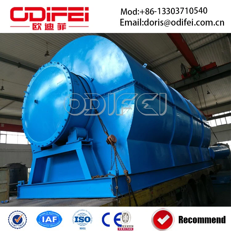 No pollution batch type waste tire pyrolysis oil equipment No pollution batch type waste tire pyrolysis oil equipment